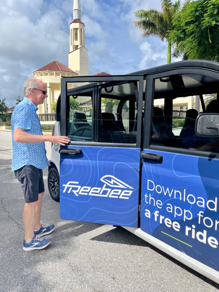 Freebee offers free rides around downtown Delray Beach. Credit Kirsten Harrington