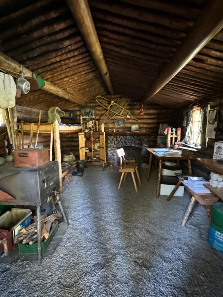 Inside Proenneke's cabin. Photo by Debbie Stone