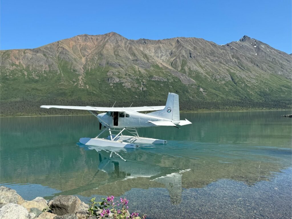 Landing on Upper Twin Lake. Photo by Debbie Stone