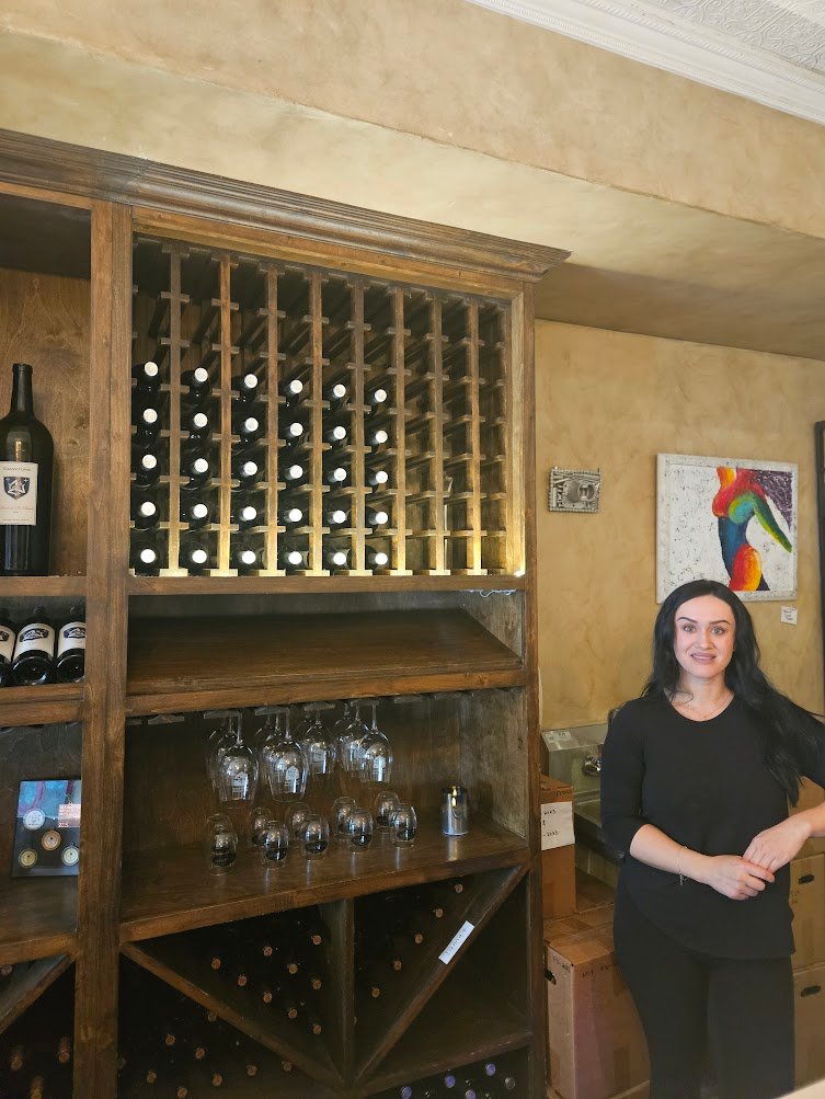 Amera in tasting room