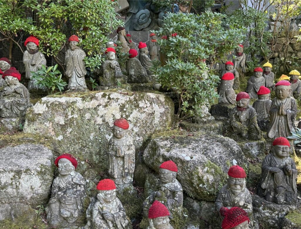 Jizo statues. Photo by Debbie Stone