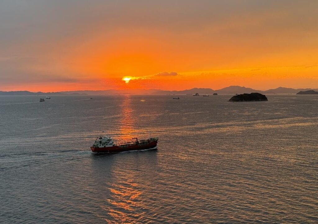 Sunset over the sea. Photo by Debbie Stone