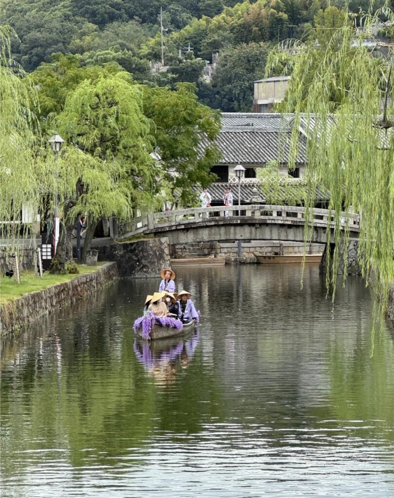 Take a traditional boat ride in Kurashiki. Photo by Debbie Stone