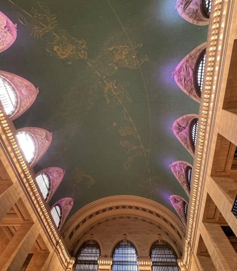 Celestial mural on the ceiling of the Main Concourse. Photo by Debbie Stone