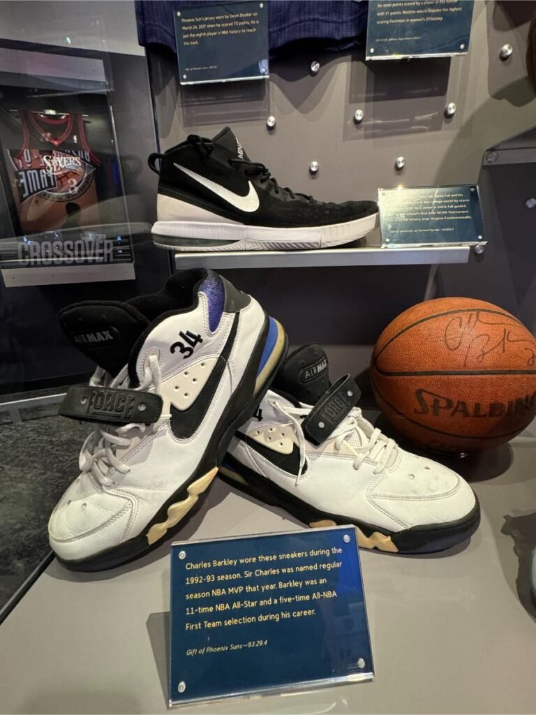 Charles Barkley's sneakers. Photo by Debbie Stone