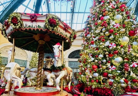 See ‘Twas A Holiday Story at Bellagio Conservatory and Gardens