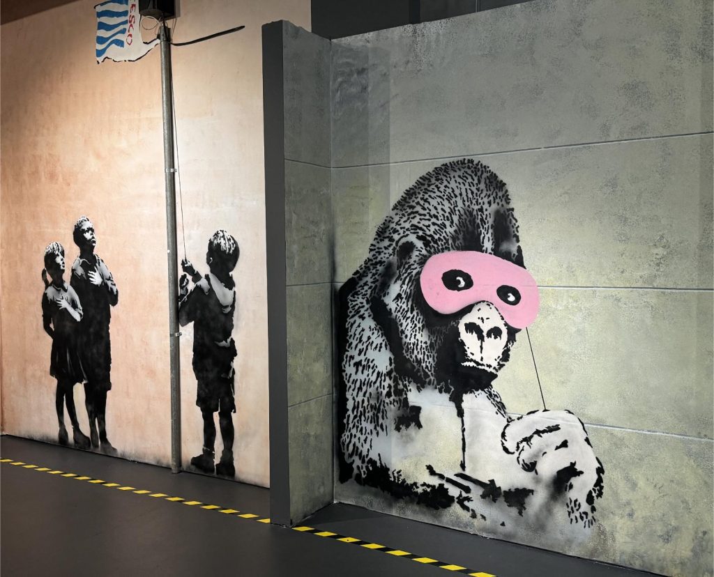 Primates are one of Banksy's motifs. Photo by Debbie Stone