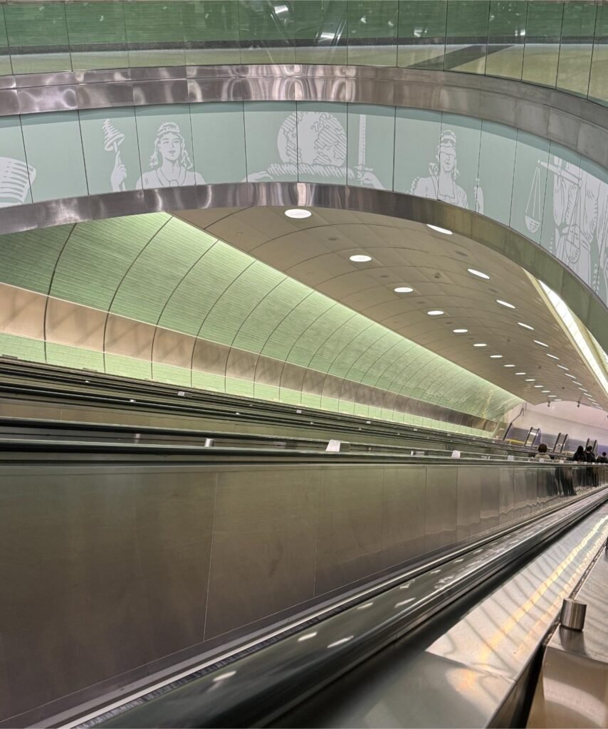 Second longest escalator in the country. Photo by Debbie Stone