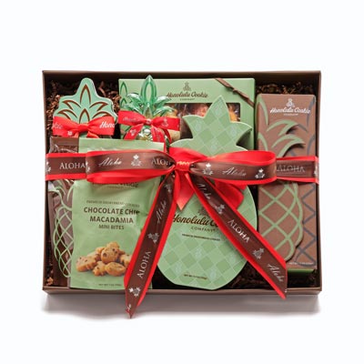 Honolulu Cookie Co.'s Mele Pineapple Treasure Gift Tray is a delicious offering of cookies. Courtesy of Honolulu Cookie Co. 