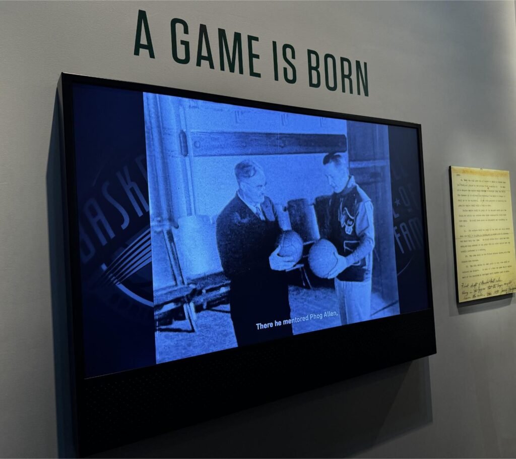 The birth of basketball. Photo by Debbie Stone