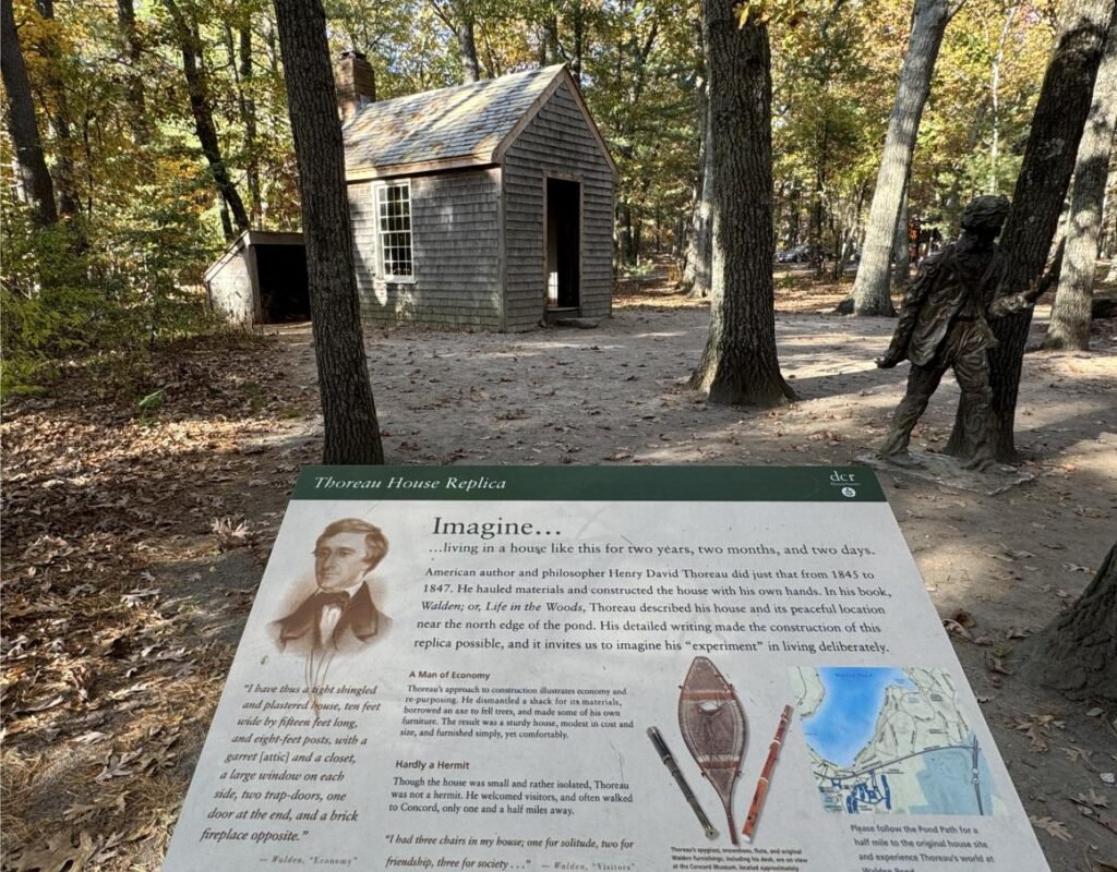 Thoreau cabin replica. Photo by Debbie Stone